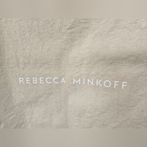 Rebecca Minkoff Beige/Pink Drawstring Dust Bag Large Handbag Storage Bag